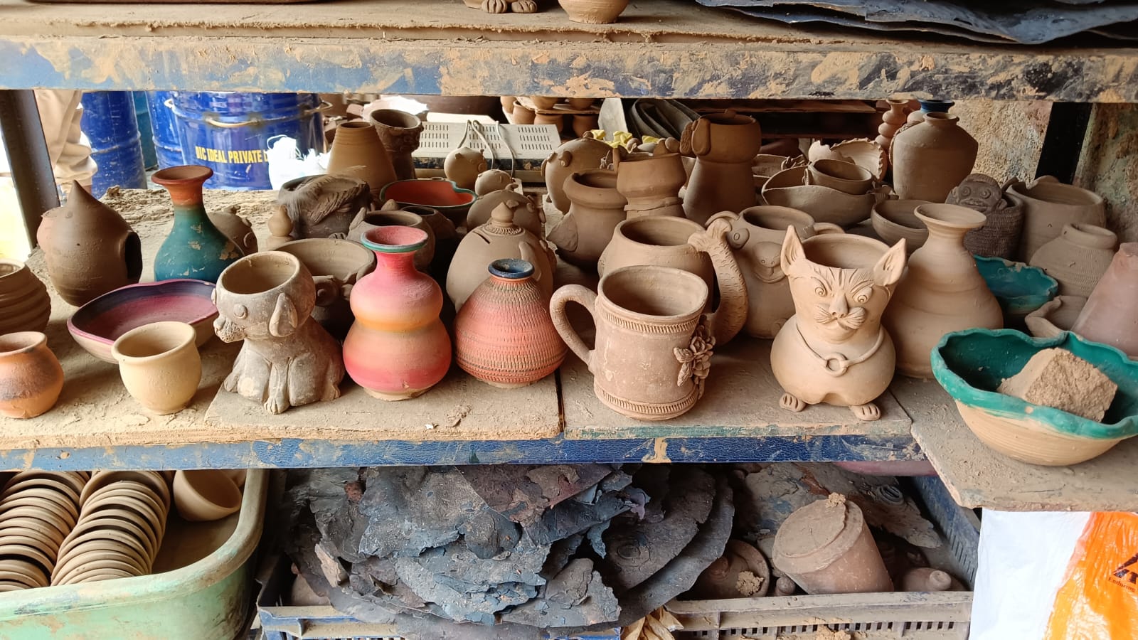 Pottery Town Visit by students of JGRVK – Ramamurthy Nagar (4)