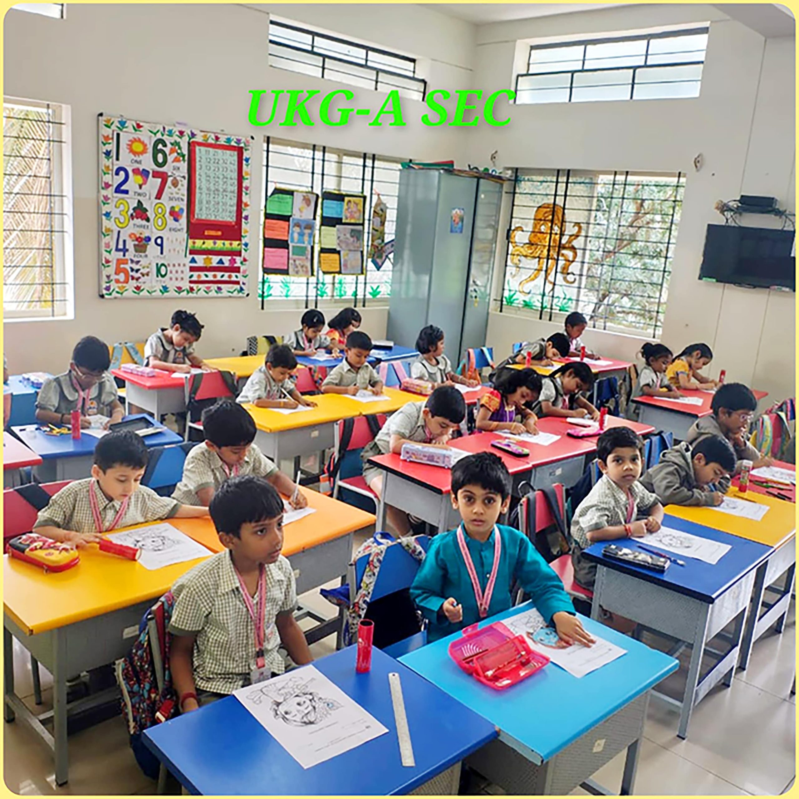 A colouring competition in JGRVK – Ramamurthy Nagar (6)