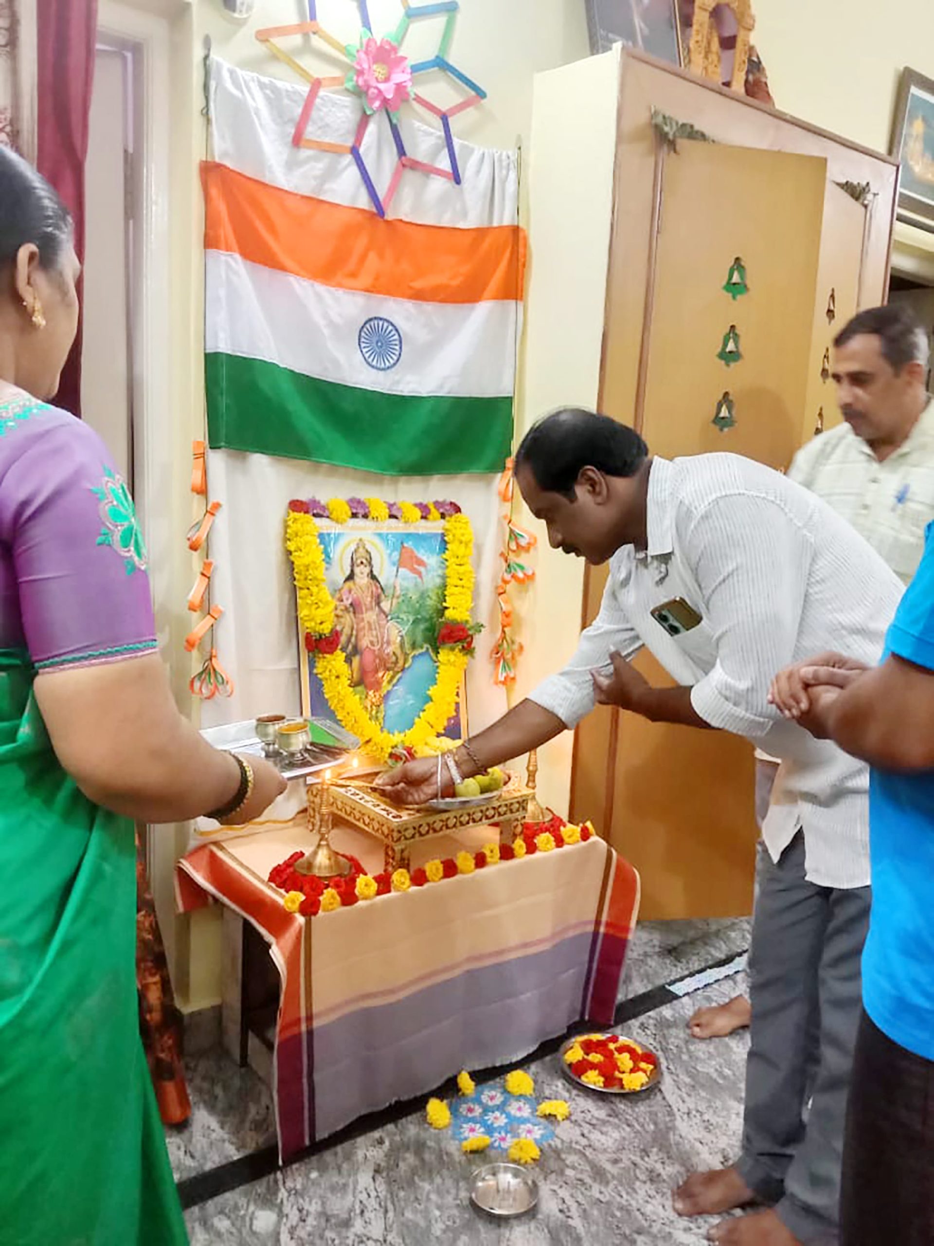 Bharat Mata Pujan in JGRVK – Ramamurthy Nagar (1)