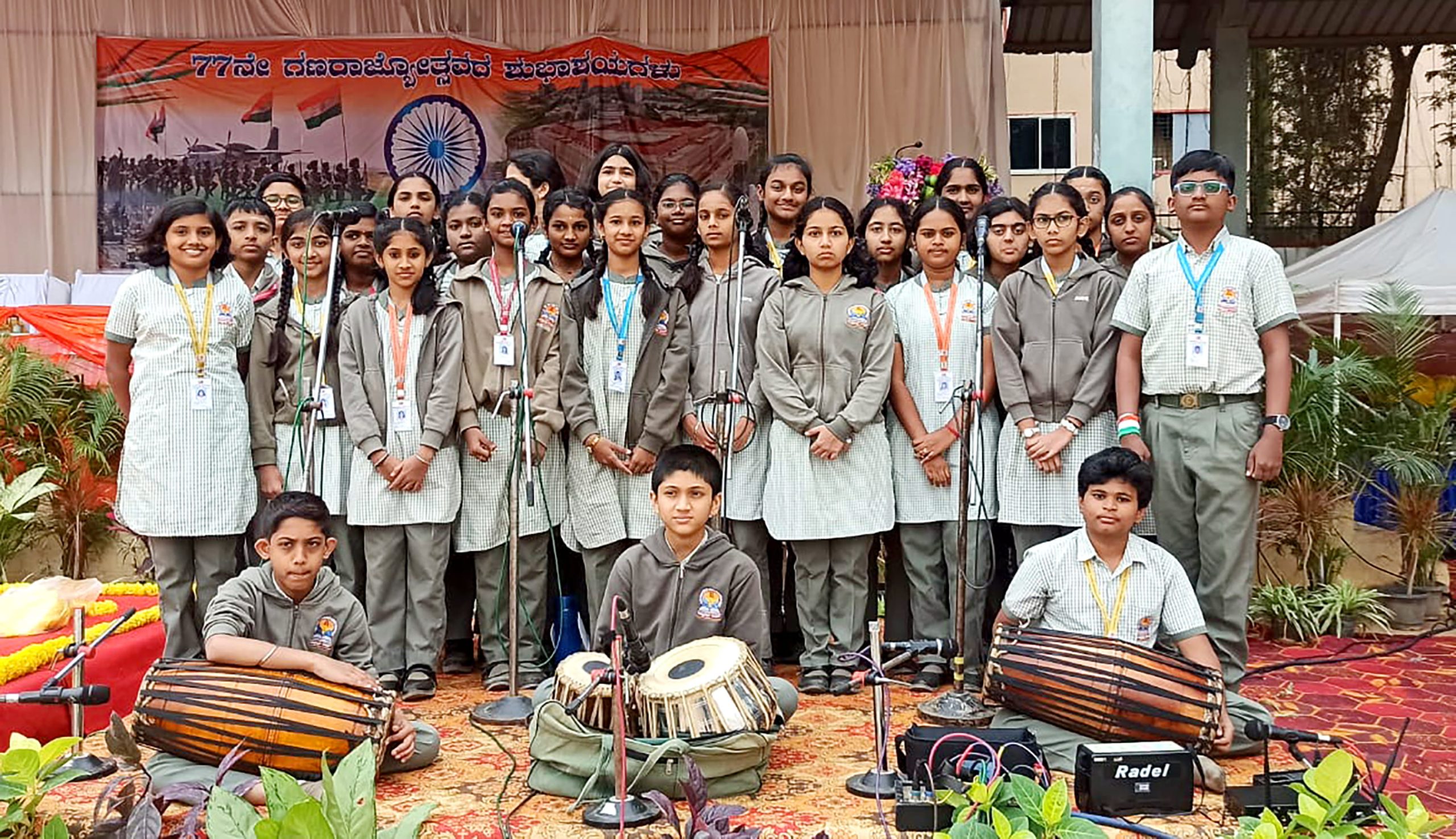 JGRVK Ramamurthy Nagar Students Lead Republic Day Celebrations at Rajiv Gandhi Stadium (6)
