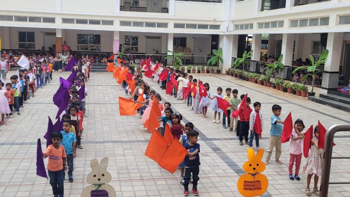 Gokulam Colours Day as Bagless Day in JGRVK – Ramamurthy Nagar (1)