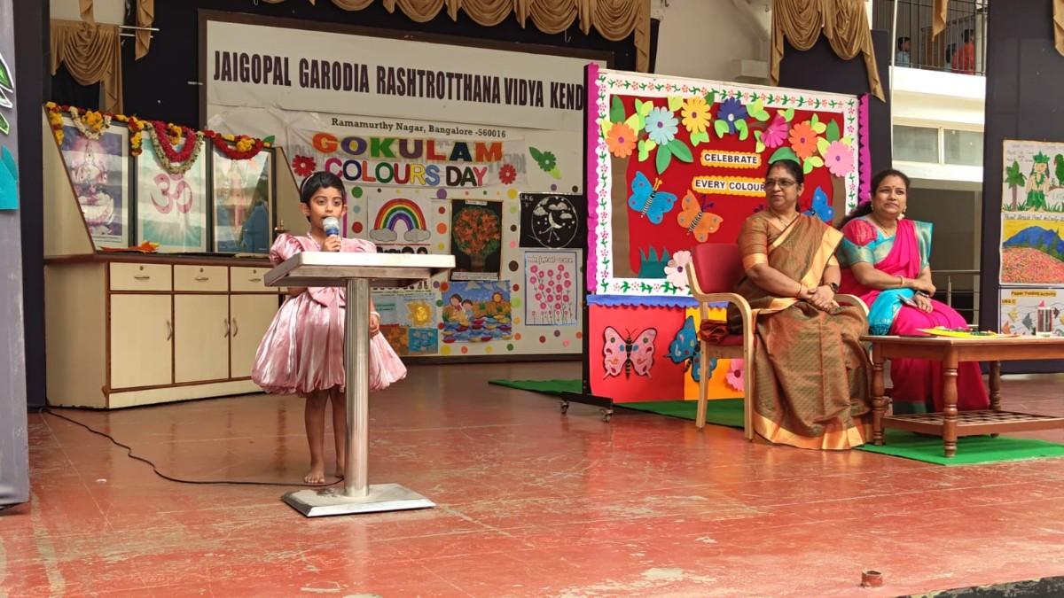 Gokulam Colours Day as Bagless Day in JGRVK – Ramamurthy Nagar (9)