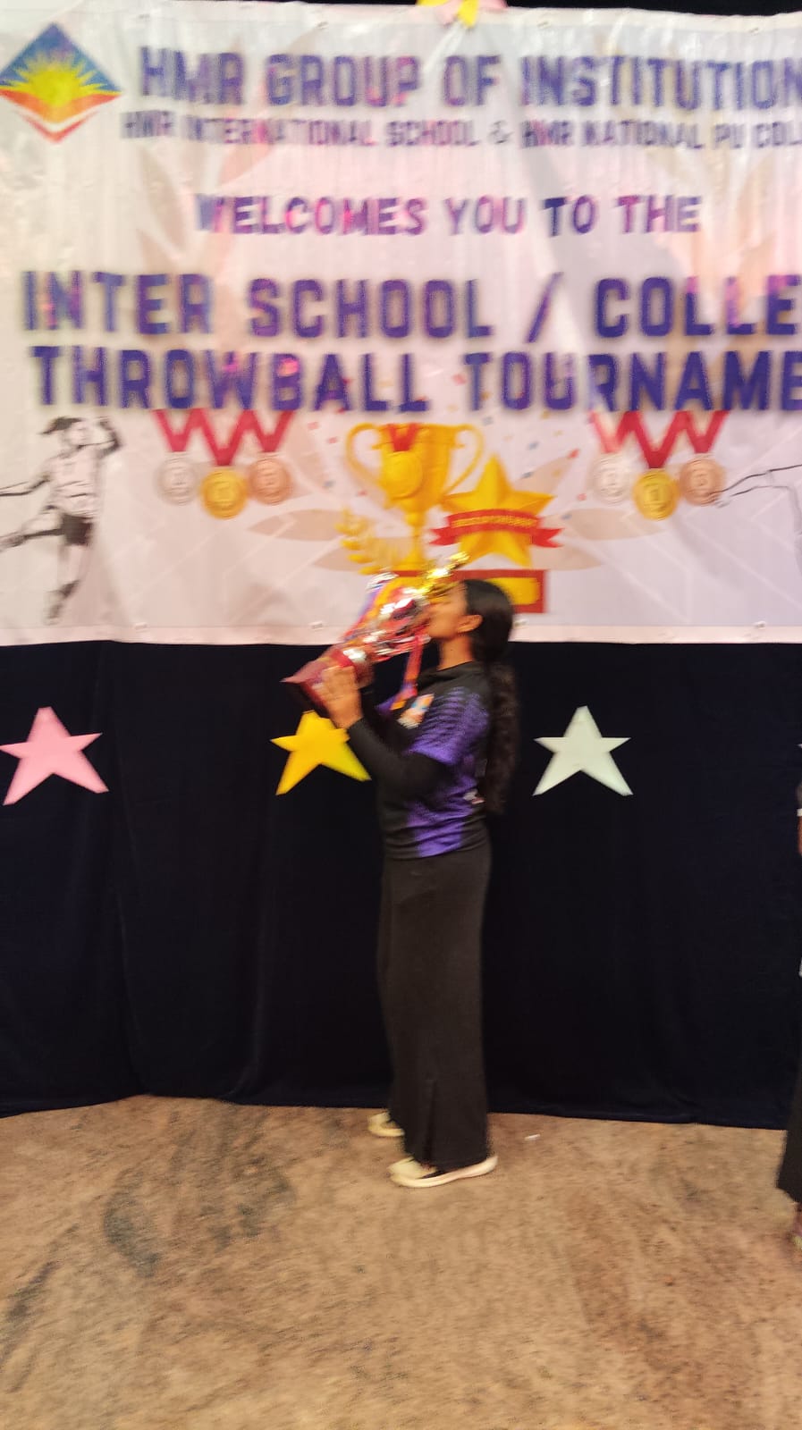 JGRV Ramamurthy Nagar Students Shine at Inter-School Throwball Competition (4)