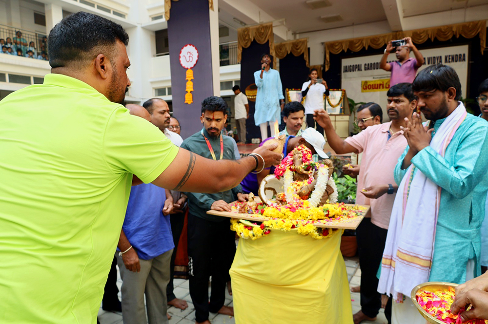Ganesha Immersion Ceremony Held with Devotion and Joy at JGRVK - Ramamurthy Nagar (11)
