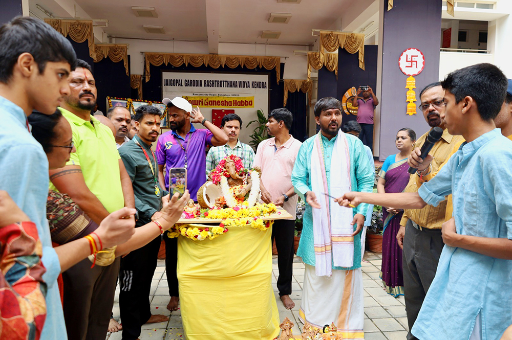 Ganesha Immersion Ceremony Held with Devotion and Joy at JGRVK - Ramamurthy Nagar (9)