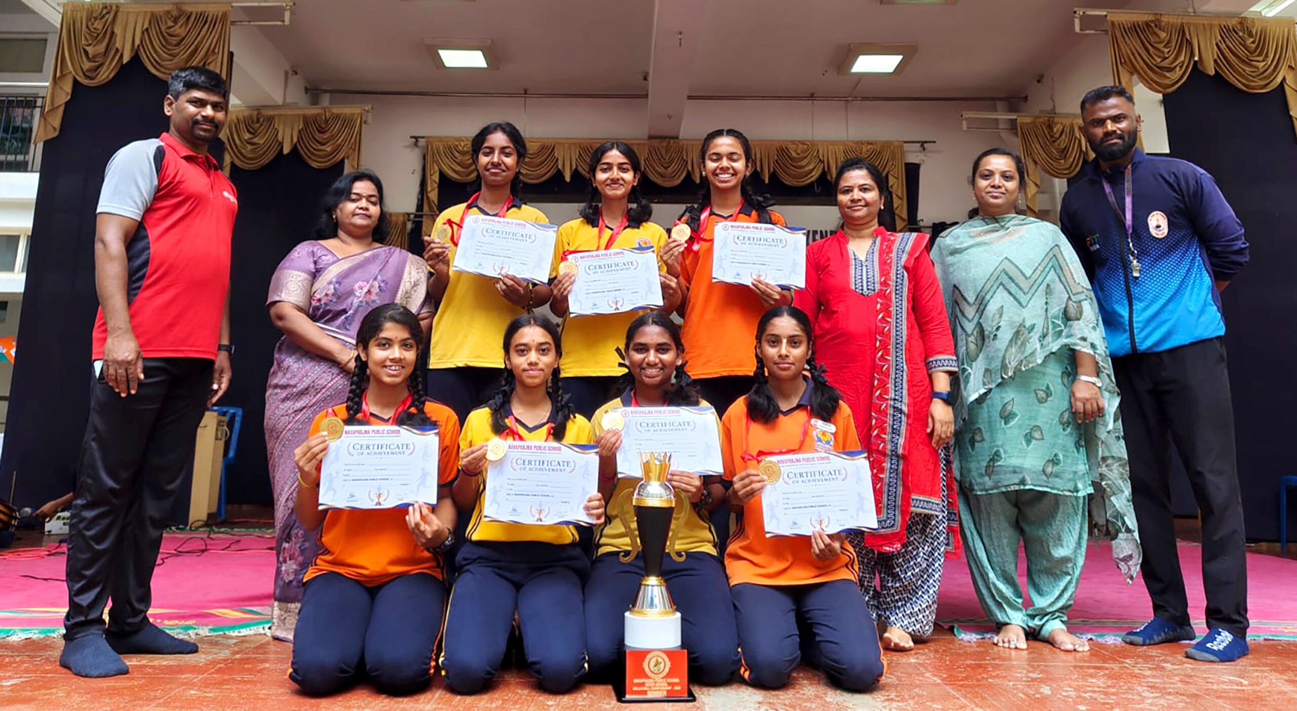 JGRVK - Ramamurthy Nagar Girls Win Inter-School Volleyball Tournament (2)