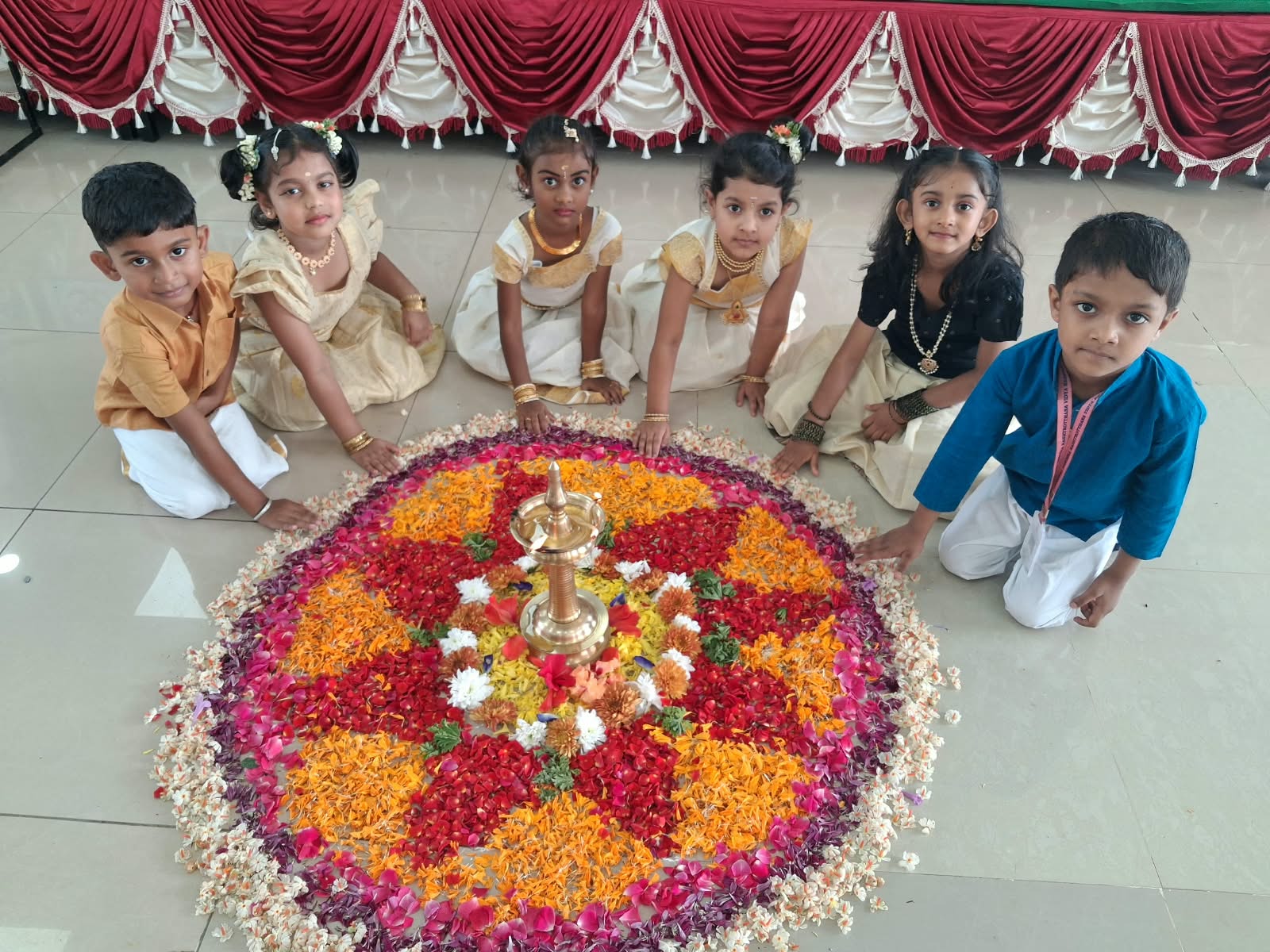 JGRVK – Ramamurthy Nagar Celebrated Festival of Pookalam, Onam (6)