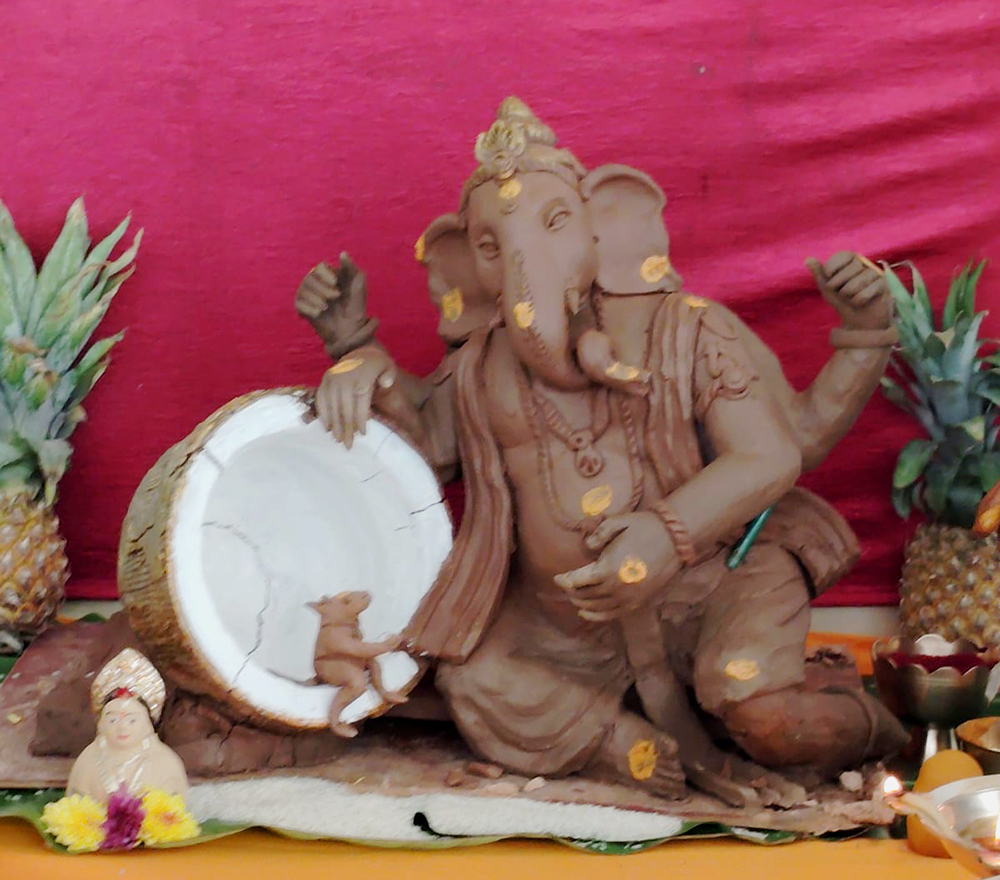 Lord Siddhi Vinayaka Idol Installed with Devotion at JGRVK – Ramamurthy Nagar (1)