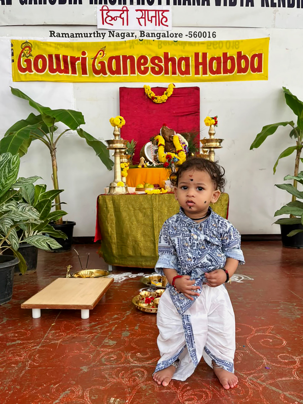 Lord Siddhi Vinayaka Idol Installed with Devotion at JGRVK – Ramamurthy Nagar (6)