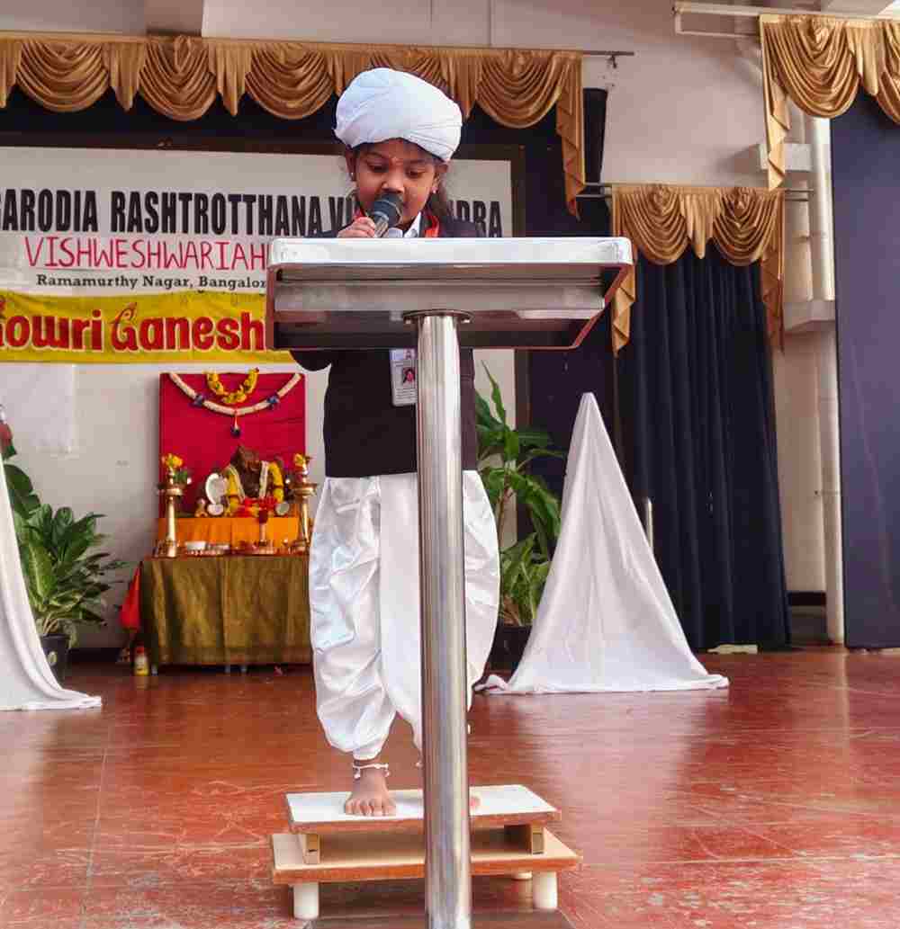 Sir M. Visvesvaraya’s Birth Anniversary Celebrated with Student Tributes at JGRVK - Ramamurthy Nagar (1)
