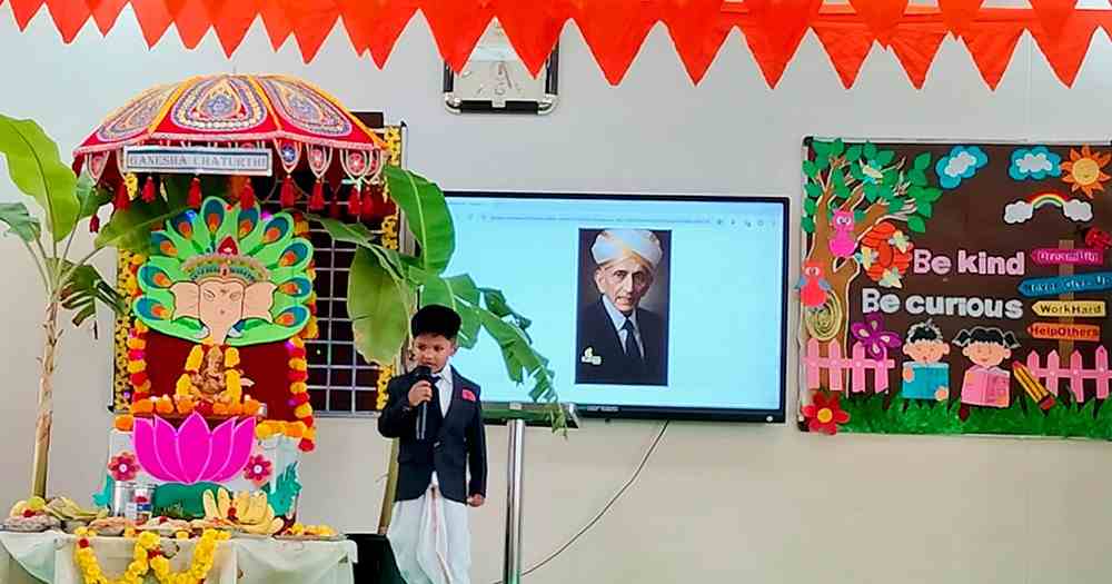 Sir M. Visvesvaraya’s Birth Anniversary Celebrated with Student Tributes at JGRVK - Ramamurthy Nagar (2)