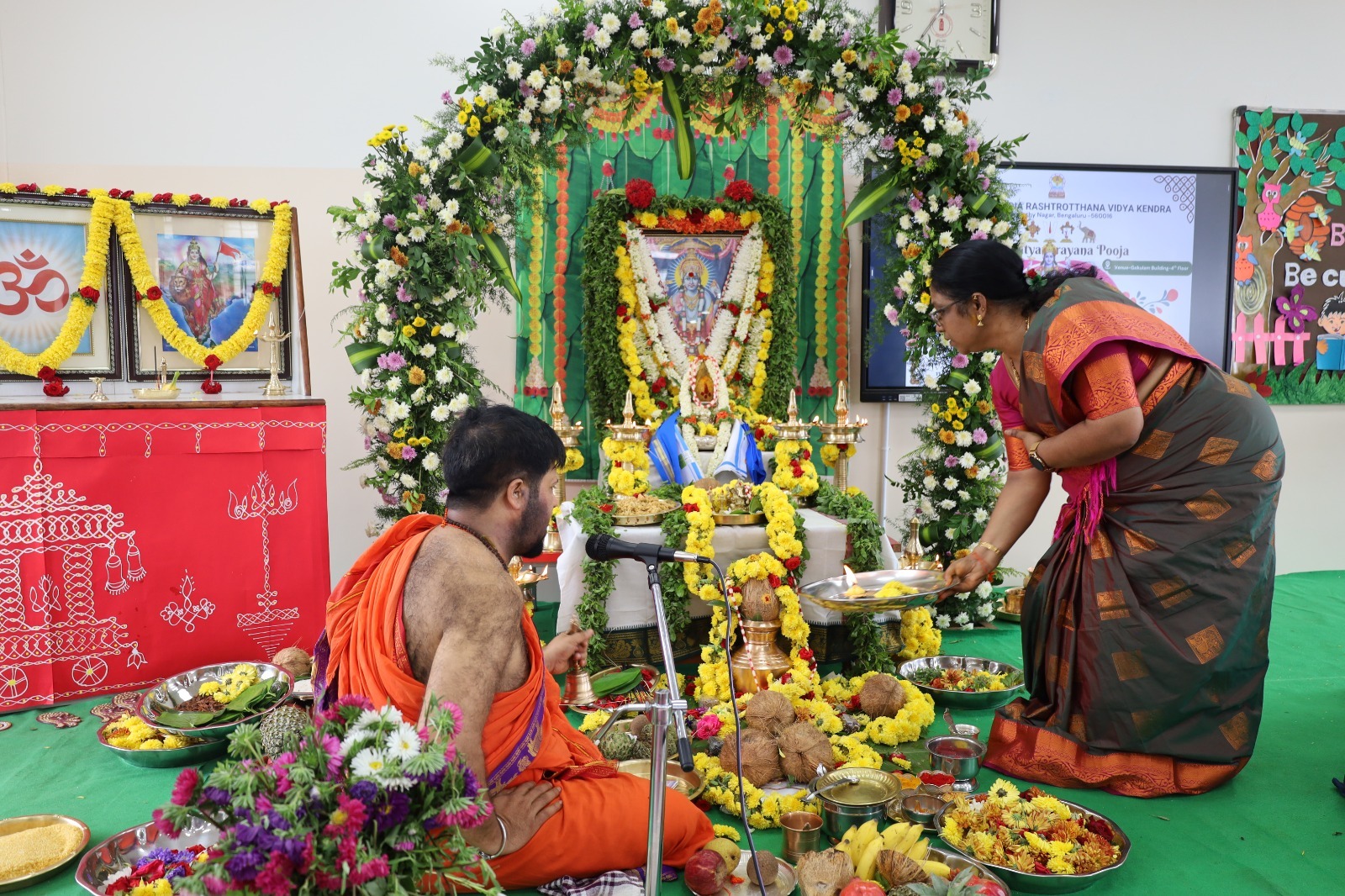 Sri Satyanarayana Puja and Raksha Bandhan Celebrated at JGRVK - Ramamurthy Nagar (1)