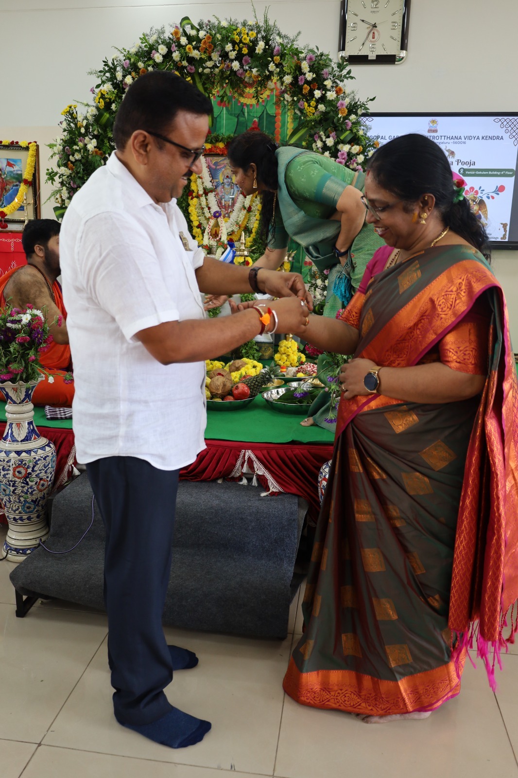 Sri Satyanarayana Puja and Raksha Bandhan Celebrated at JGRVK - Ramamurthy Nagar (11)