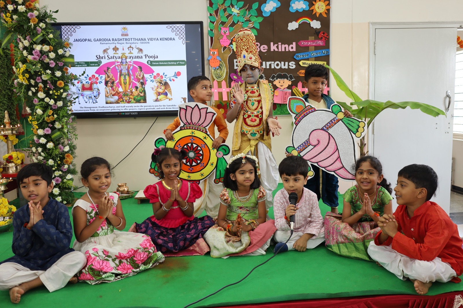 Sri Satyanarayana Puja and Raksha Bandhan Celebrated at JGRVK - Ramamurthy Nagar (9)