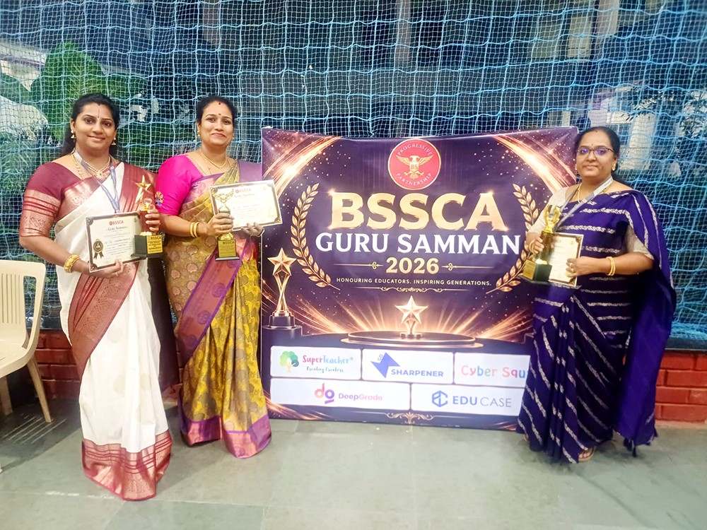 Three Staff Members of JGRVK Ramamurthynagar Honoured with Guru Samman Awards at BSSCA Event 2-150kb