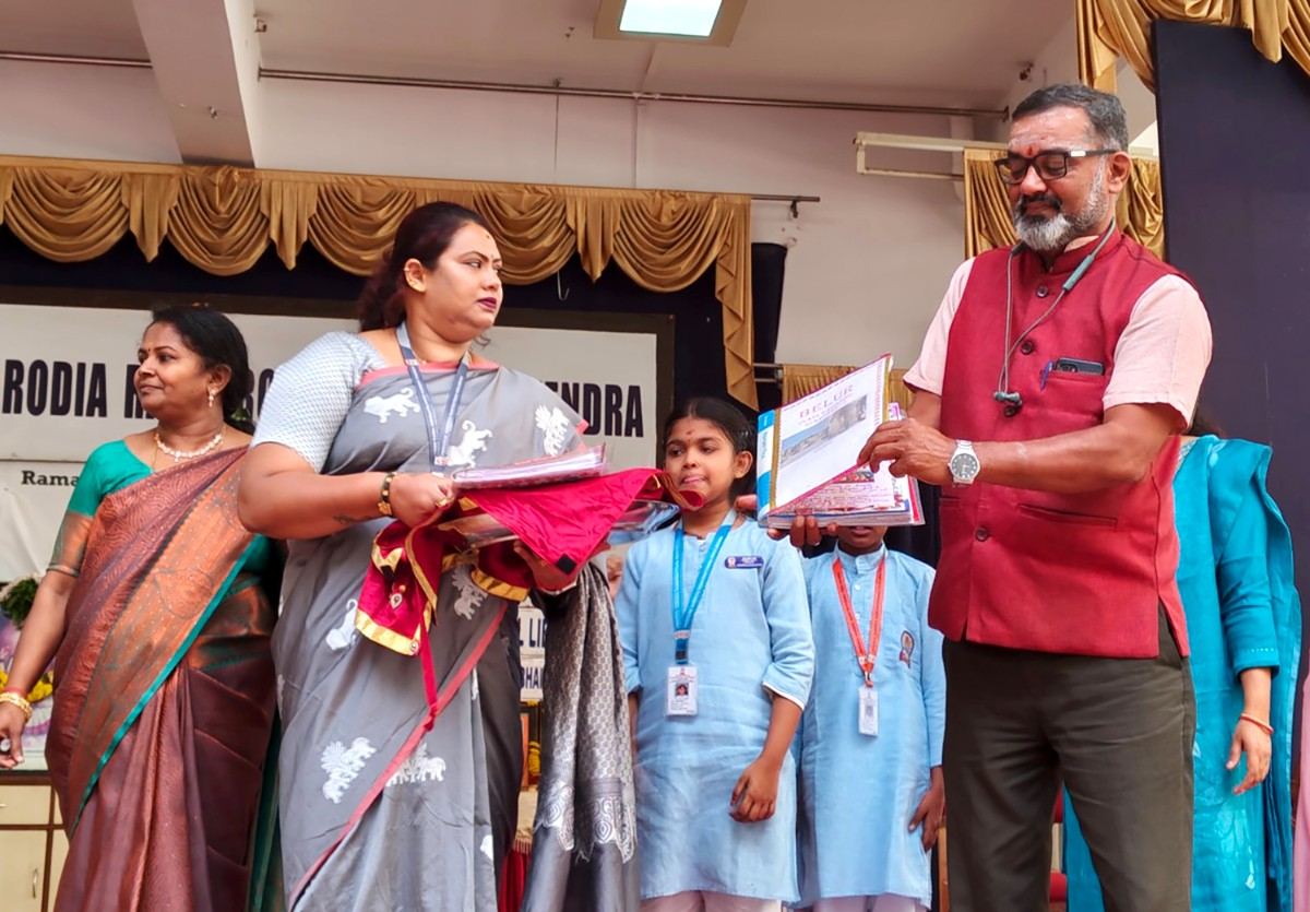 Vikram Sarabhai Jayanti and National Library Day Celebrated at JGRVK - Ramamurthy Nagar (5)