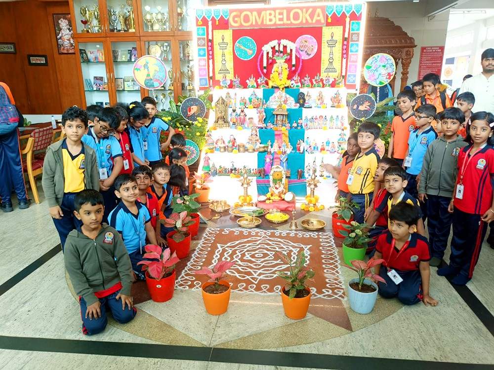 Gombe Utsava Celebrated with Cultural Grandeur at JGRVK - Ramamurthy Nagar (1)